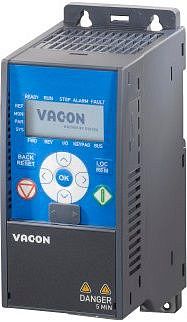 Частотный преобразователь VACON0010-1L-0007-2+EMC2+QPES+DLRU+LLRU 1,5кВт 220В